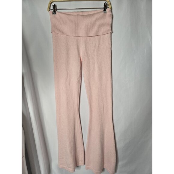 Ediketed Desiree Knitted Set In Pink- Fold Over Pants and Sweater in MED/LRG - Picture 9 of 16